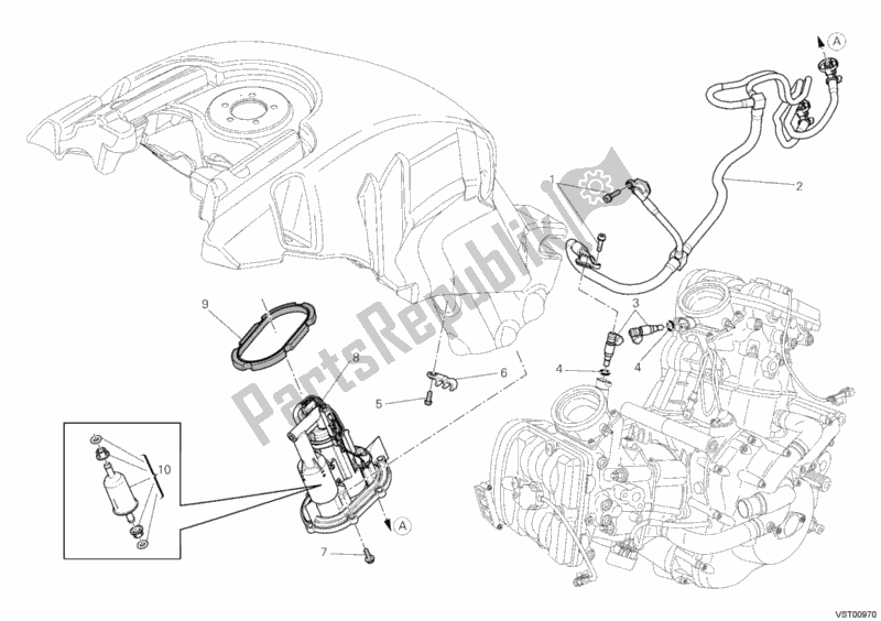 Tutte le parti per il Pompa Di Benzina del Ducati Diavel Carbon 1200 2013